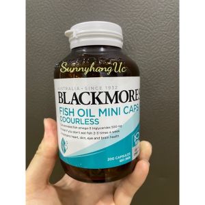 DẦU CÁ KHỬ MÙI FISHOIL BLACKMORES - • Giúp hỗ trợ sức khỏe của tim và hệ tim mạch • Giúp hỗ trợ duy trì thị lực và chức năng của não bộ • Giúp giảm mỡ (triglycerides) trong máu của người khỏe mạnh.