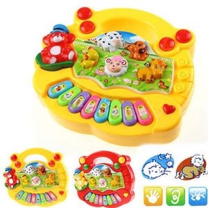 【KITSUNE-T】 Early Education Toys for Kids 1 Year Olds Baby Toy Animal Piano Music Developmental Toys Baby Musical Instrument
