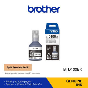 BROTHER ORIGINAL INK BTD100 BLACK/ CYAN/MAGENTA/YELLOW for DCP-230/T730DW/T430W/T530DW/T830DW/T930DW