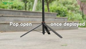 TNW PL6 Tripod Extension Pole Auto-Open Selfie Stick Portable Tripod Phone Holder 1.4m For GoPro DJI
