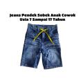 Celana Jeans Pendek Sobek Anak SD SMP Cowo Cowok Laki Remaja Tanggung Usia 7 8 9 10 12 Umur 14 15 16 17 Tahun Thn Jins Robek Warna Brown Hitam Snow Biru Navy Blit Muda. 