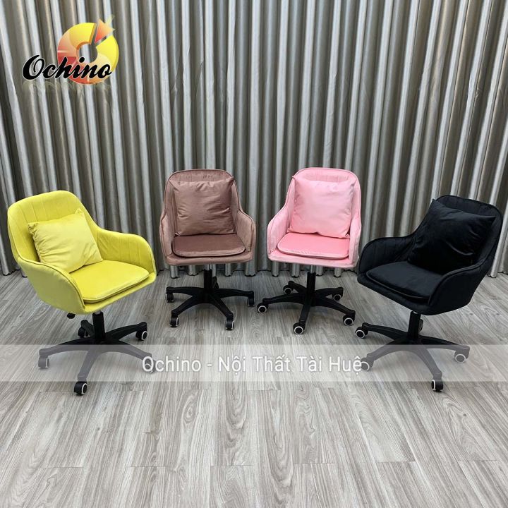 Ghế Xoay Văn Phòng Chân Nhựa Đen Mẫu Vân Sò Có Bánh Xe Cao Cấp (Hàng ...
