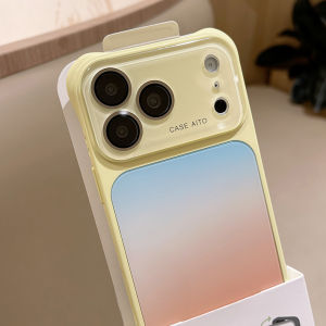Luxury Gradient Blooming Phone Case For iPhone 17 16 15 14 Pro Max Crystal Camera Protection Shockproof Armor Fashion Cover
