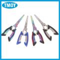 TMOY คีมตัดสายเบ็ดตกปลาสแตนเลสกันลื่นที่เปิดแหวนแยกแบบพกพา1ชิ้น. 