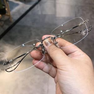 Gọng Kính Khoan Đổi Màu 904 Thời Trang Mắt Kính Nữ Nam Douyin Sang Chảnh Chống Ánh Sáng Xanh FERADO