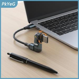 PkYeG 240W Loại C để Loại C Adapter từ 9pin hiển thị kỹ thuật số PD sạc nhanh cho điện thoại di động máy tính xách tay xe sạc