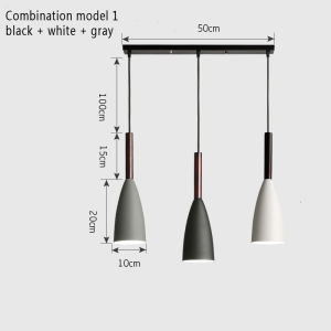 [FREE LED BULBS] 3 Head Modern Pendant Light with Free LED BULB Hanging Lamp Pendant Chandelier E27 base
