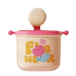 ALAVEND Punch-Free Suction Cup Trash Can Cute Wall Mounted Wall Hanging Rubbish Bin Multifunction Space Saving Cartoon Storage Bucket Bathroom Accessories