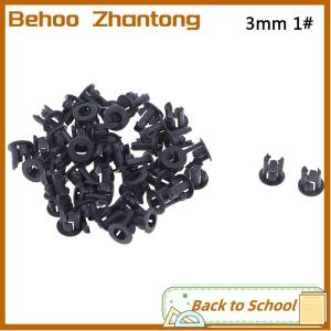 Behoo 50pcs 3mm 5mm nhựa dẫn chủ sở hữu clip-bezels gắn kết trường hợp vỏ màu đen