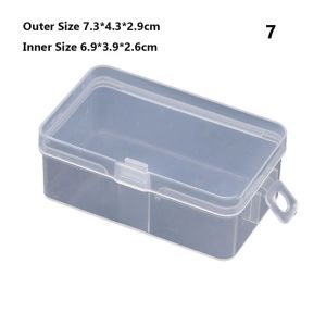 LYMEDIA Square Clear Clips Boxes Home Organization Storage Box Pill Storage Supply Jewelry Diamond Container Craft Bead Holder