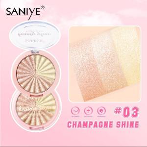 SANIYE 5 Warna Glitter Highlighter Wajah Highlight Eyeshadow Waterproof E0155