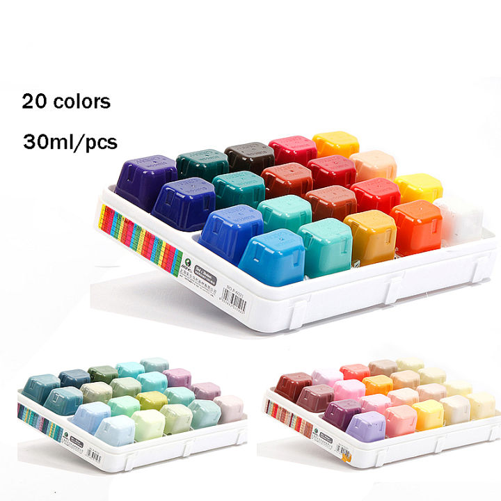 Marie's 20/24 Colors Professional Gouache Paint Set 30Ml Portable Case
