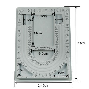 1 Cái Bảng Hạt Đổ Xô Màu Xám Để Tự Làm Vòng Tay Vòng Cổ Chuỗi Hạt Trang Sức Sắp Xếp Khay Thiết Kế Hạt Thủ Công Dụng Cụ Đo Lường Phụ Kiện