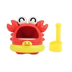 MINIFELE 262 Sharks And Crab Shape Baby Bath Toys ABS Manual Blowing Bubble Toy Cute Foam Maker