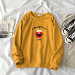 Baju sweater elmo style anak perempuan l xl xxl baju wanita hoodie cwek aesthetic switer ootd cewek atasan wanita style baju anime cewek lengan panjang bahan fleece tebal murah suiter oversize cowok distro bisa cod -CS