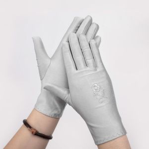 ALENADAY - Sarung Tangan Berkendara Wanita Gloves Fashion Motif Bordir Bunga SRG02