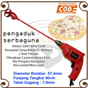 mesin bor listrik adukan pizza alat mixer pengaduk tepung mengocok terigu gandum adonan piza