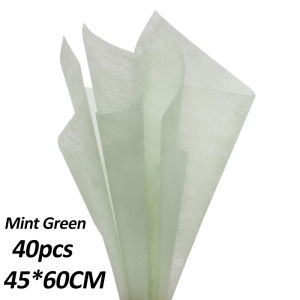 【40PCS】 Tissue Paper Wrapped Flower Paper Matte Diy Handmade Bouquet Wrapped Floral Wrap Paper