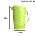 Teko air plastik teko minuman motif ulir eskan ulir 1,9 liter jug pitcher plastic. 