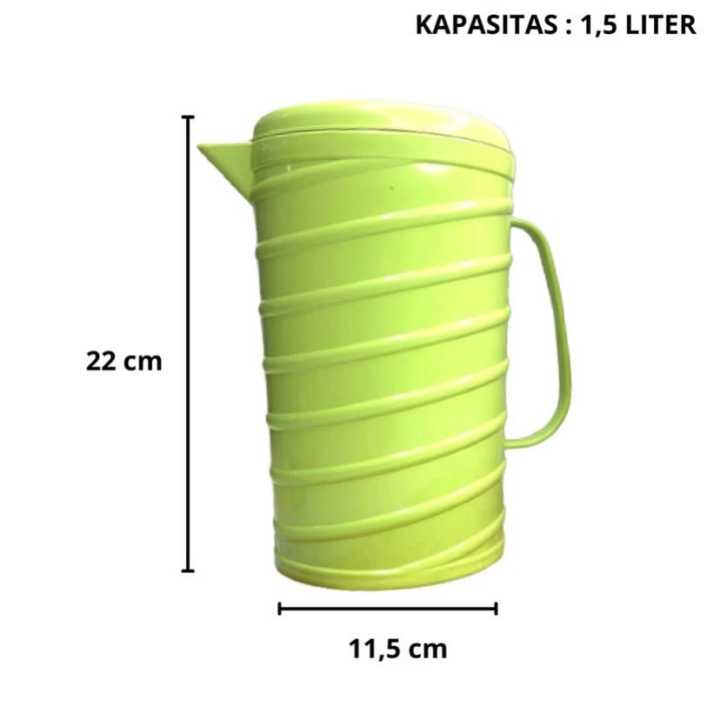 Teko%20air%20plastik%20teko%20minuman%20motif%20ulir%20eskan%20ulir%201,9%20liter%20jug%20pitcher%20plastic%20-%20Image%203