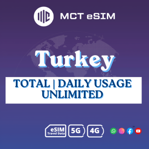 Turkey eSIM 1-30 Days Unlimited/Data Plans | Instant QR Code Delivery | Travel eSIM