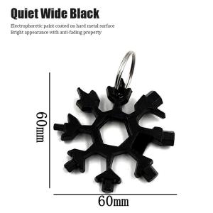 Portable Multifunctional Tool 18 In 1 Universal Snowflake Wrench Muliti Tools Snow Wrench Screwdriver for Outdoor Sports