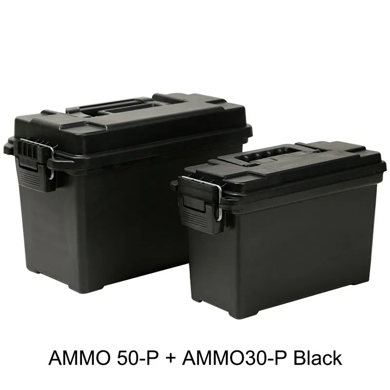 Plastic Ammo Box Military Style Ammo Storage Lightweight High Strength Ammo  Accessory Tactical Storage Box Bullet Case