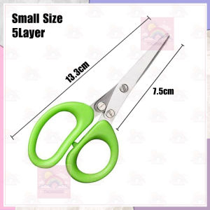 Multilayer Vegetable Scissor Stainless Kitchen Scallion Cutter Herb Laver Tools Gadgets TH