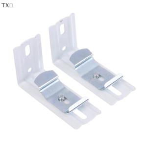TX🏮💓🧧 1 2pcs 3inch dọc mù Bracket Clips kim loại con lăn màn trập kéo rèm sửa chữa gắn chủ phụ kiện
