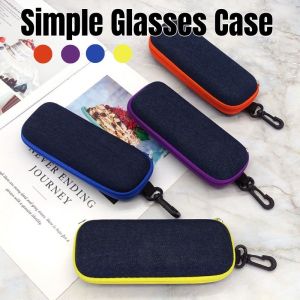 Portable Eyewear Cases Sunglasses Hard Case for Women Men with Zipper Eyeglass Box Spectacle Case