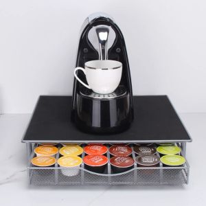 36 Pods Coffee Capsule Storage Drawer Organizer Stand Coffee Drawers Capsules Holder for Dolce Gusto Coffee Pods