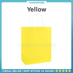 Famoustore Kraft Paper Bag Murah Doorgift Bag Wedding Shopping Bag Gift Bag Party Bag Kertas Beg Goodies Kahwin Beg Hadiah 禮物袋 礼物袋