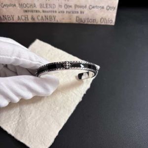 Ćhřomę & Ĥeaŕts S925 Silver Cross Flower Enamel Color Mens and Womens Personality Open Bracelet Punk Style All-match Bracelet