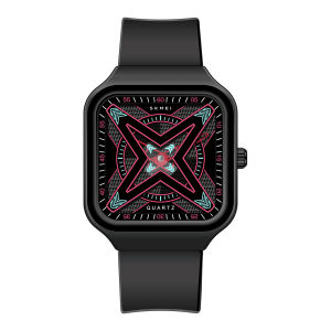 SKMEI Evolution Series Cyberpunk Future Watches Japan Import Movement Waterproof Mineral Mirror Eco-Friendly Enhance Soft Silicone Strap Women Watch for men 7104