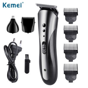 BEST SELLER - FREE Gunting Sasak (1 Pcs) Mesin Cukur Rambut Kemei KM-1407/kKM 1407 Clipper 3 in 1 Alat Cukur Rambut Charger Original