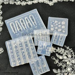 [COD] Fashion Change Creative Fun Bowknot Flower Nail Art Silicone Mould Handmade Nail Art Mold Decoration Cartoon Art Mold DIY Accessories Tool