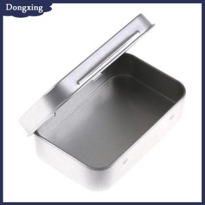 dongxing 95x60x20mm Metal Tin Flip Storage Box Case Organizer For Candy Keys