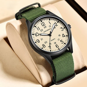 LIGE Original Quartz Watch for Men and Women Creative 24-hour Waterproof Nylon Strap and Belt Strap Watches + Box