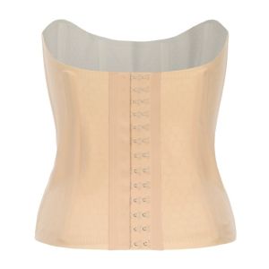 QIWANBA19 Sau sinh Trang phục định hình kiểm soát bụng Hỗ trợ xương cá Giảm béo Đai nịt ngực Thời trang Co bụng Phụ nữ định hình có khóa Phụ nữ