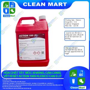 [KLENCO] Hóa Chất Tẩy Mốc Xi Măng Cặn Canxi Vết Rỉ Sét Action 100S Can 5 Lit - CLEAN MART