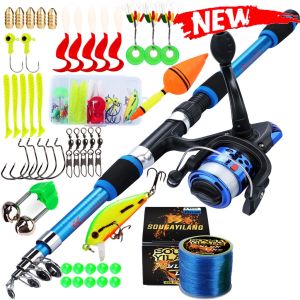 มีสต็อกพร้อมส่งจากไทย🔥คันเบ็ดครบชุด 1.8M/6FT คันเบ็ดและรอกหมุนอัตราทดเกียร์ 5.2:1 พร้อมสายเบ็ด PE และชุดอุปกรณ์ตกปลา