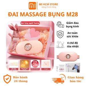 Đai Massage Bụng Kinh M28 Có Hộp Quà Tặng Làm Ấm Bụng Kinh Chườm Nóng Giảm Đau Hiệu Quả