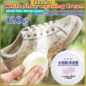 ZEO 120g White Shoes Cleaning Cream Shoes Cleaner Shoe Stain Remover With Wipe Sponge