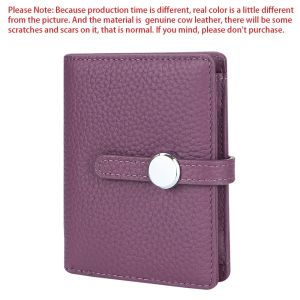 Royal Bagger Genuine Leather Short Wallet Fashion Foldable Coin Purse Womens Multi Card Slots Card Holder 1696
