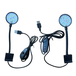 Aquariums Clipon LED Light Full Spectrum Lighting Adjusting Brightness for Corals Marine Fishtanks and Fish Enthusiasts