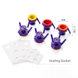 Vision 6Pcs Inverted Bottle Cap Universal Bottle Stands Flip Bottle Upside Down To Get Every Drop Out of Lotions Shampoos Conditioners Premium Bottle Emptying Kit Fits Most Plastic Bottles