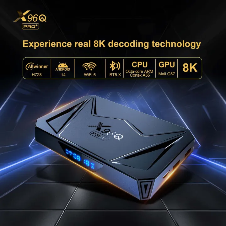 New Android Box X96QPRO+ Android 14 Set Top Box H728 TV Box 8K WiFi6 HD ...