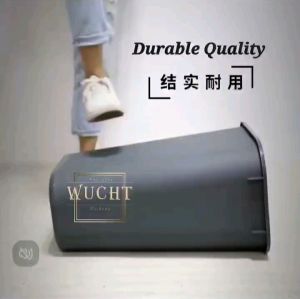 【WUCHT】24LT SWING TOP GARBAGE BIN 35 liters Dustbin Grey Trash Bin 垃圾桶 24L Tong Sampah