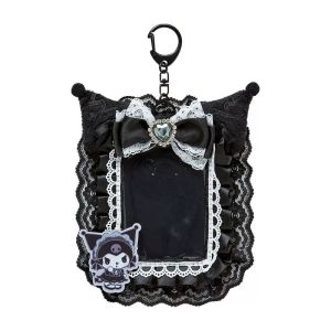 Kpop Photo Card Holder Keychain Kuromi Melody Handmade Lace Card Holder Kawaii Protection Case