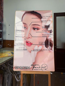 Tranh Spa chăm sóc da mặt tranh cấu tạo da Tranh Spa dưỡng sinh làm đẹp các vị trí trên da tráng gương treo tường SPQC294